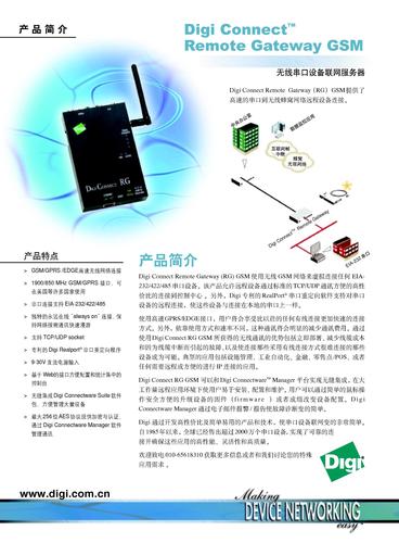 Digi Connect Remote Gateway GSM---无线串口设备联网服务器产品介绍