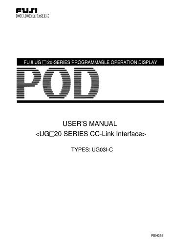 Fuji POD UG series(CC-Link Interface)