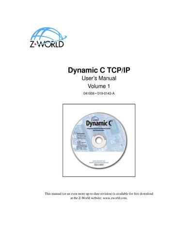 Dynamic C TCP/IP