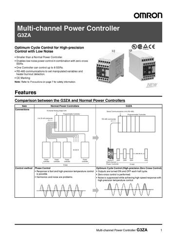 Omron G3ZA加热器用电力调整器手册（英文版）