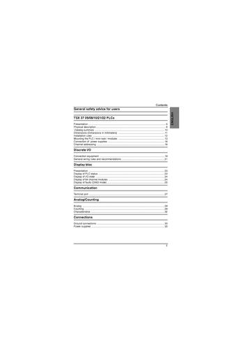 施耐德电气 TSX Micro quick reference guide