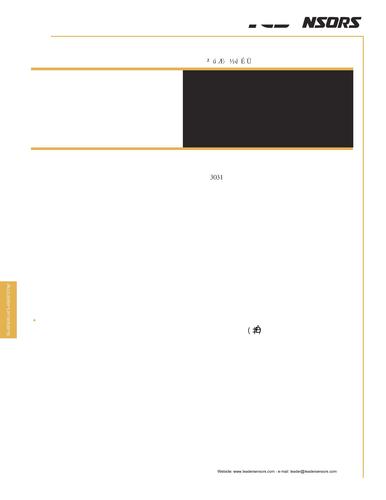 IC Sensors 印刷线路板安装加速度计 M_3031型介绍(江门利德代理)