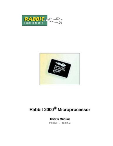 Rabbit 2000 Microprocessor