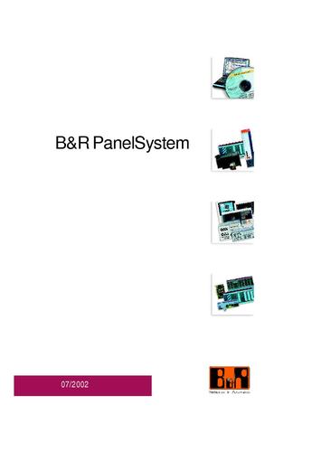 贝加莱B&R PanelSystem人机面板用户手册（中文）