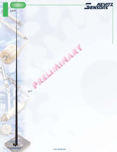 Schaevitz  LCIT系列　专用位移传感器技术