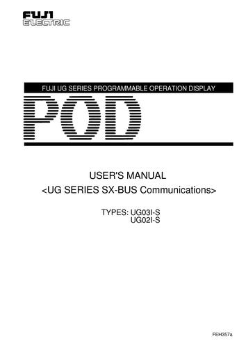 Fuji POD UG series(SX-Bus Communications)
