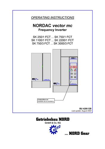 Nord vector MC 变频器手册