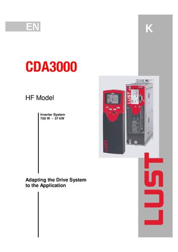 路斯特 CDA3000HF高速驱动系统 Model Variant高频（英文版）