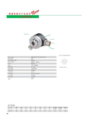 Elco-宜科　增量型优选系列旋转编码器 EB58P