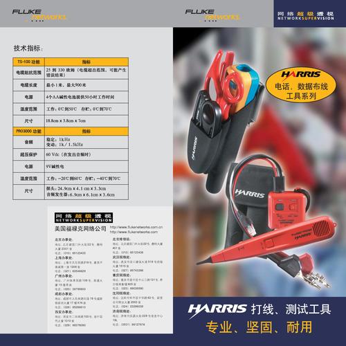 Fluke Networks Harris 打线工具产品手册