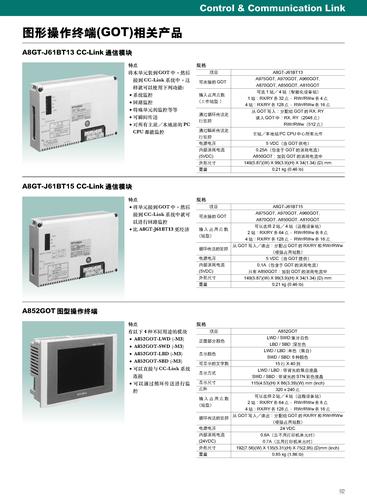 三菱GOT人机界面产品资料