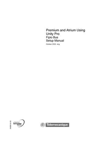 Telemecanique Unity Pro编程的Modicon Premium的Fipio总线通讯的参考手册-2005-EN